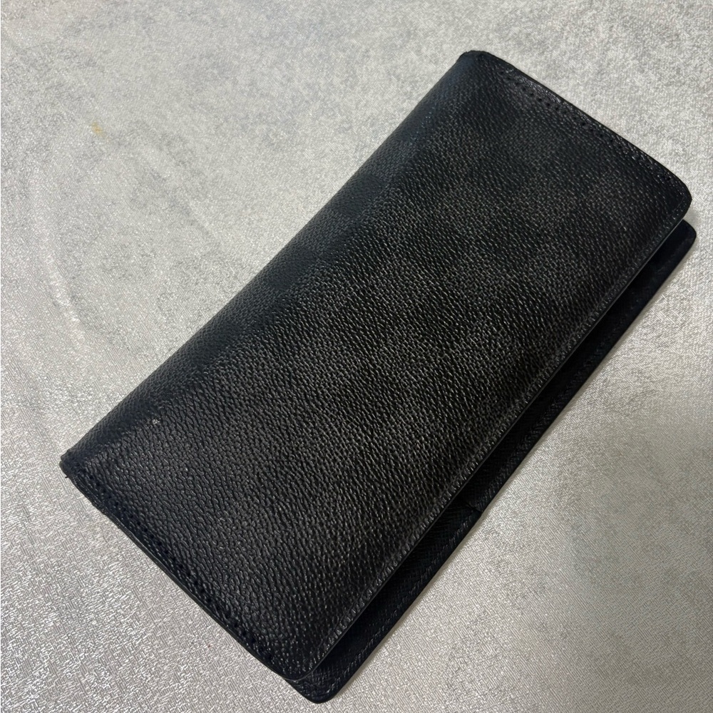 Louis Vuitton Black Leather Key & Card Holder